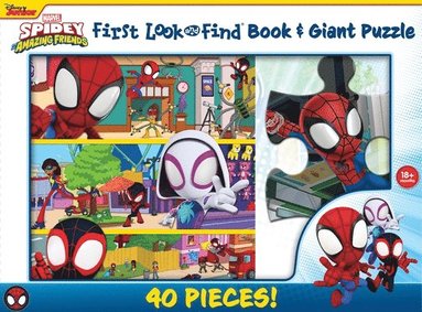 bokomslag Disney Junior Mavel Spidy & His Amazing Friends First Look & Find Book & Giant Puzzle