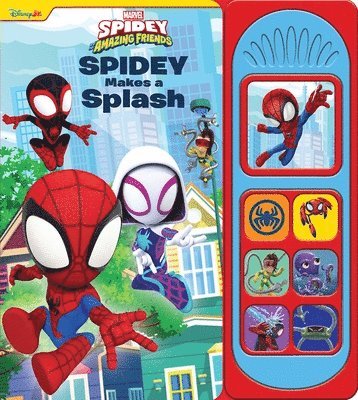 P I Kids - Disney Junior Marvel Spidey Makes A Splash Sound Book, Inbunden