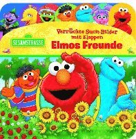 bokomslag Sesamstraße - Verrückte Such-Bilder mit Klappen - Elmos Freunde - Pappbilderbuch mit 20 Klappen - Wimmelbuch für Kinder ab 18 Monaten