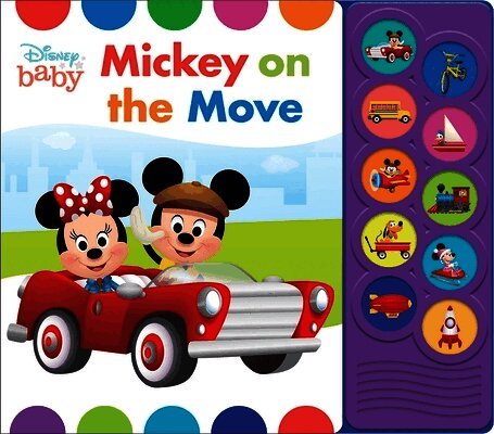 P I kids - Disney Baby Mickey On The Move Sound Book, Inbunden