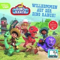bokomslag Dino Ranch - Willkommen auf der Dino Ranch! - Pappbilderbuch mit 6 integrierten Sounds - Soundbuch für Kinder ab 18 Monaten