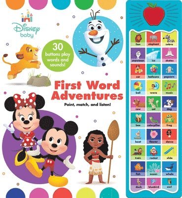 P I Kids - Apple Disney Baby First Word Adventures Sound Book, Inbunden