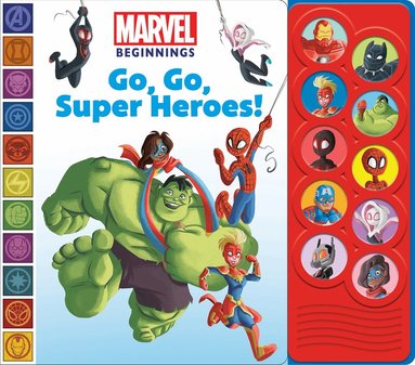 PI Kids - Marvel Beginnings: Go, Go, Super Heroes! Sound Book, Kartonnage