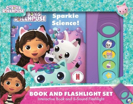 Gabby Sparkle Science Book & 5 Sound Flashlight Set 1