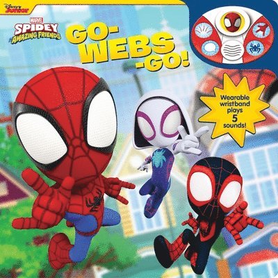 Disney Junior Marvel Spidey and His Amazing Friends: Go-Webs-Go! Sound Book and Wristband 1