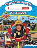 bokomslag Feuerwehrmann Sam - Verrückte Such-Bilder für unterwegs - Wimmelbuch - Pappbilderbuch mit Stift und abwischbaren Seiten ab 3 Jahren