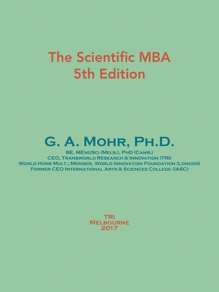 The Scientific MBA 1