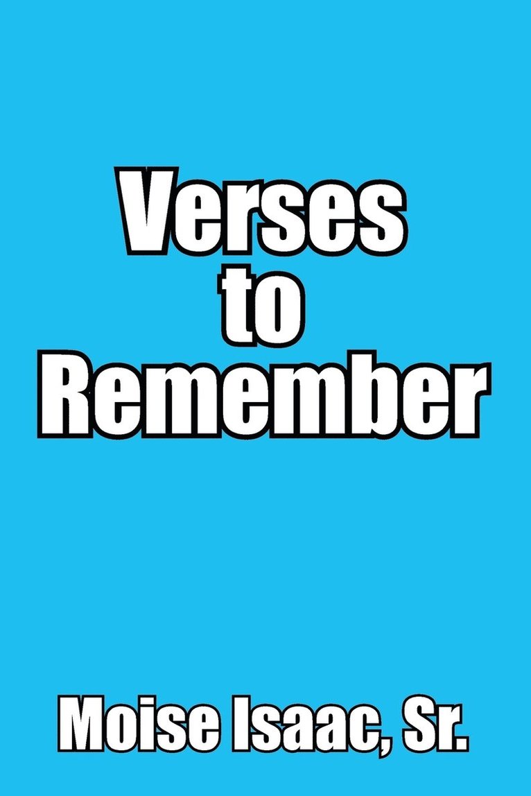 Verses to Remember 1