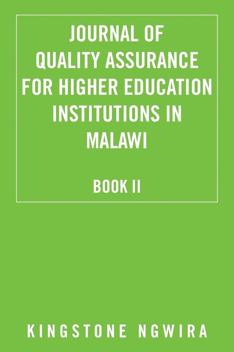 Journal of Quality Assurance for Higher Education Institutions in Malawi