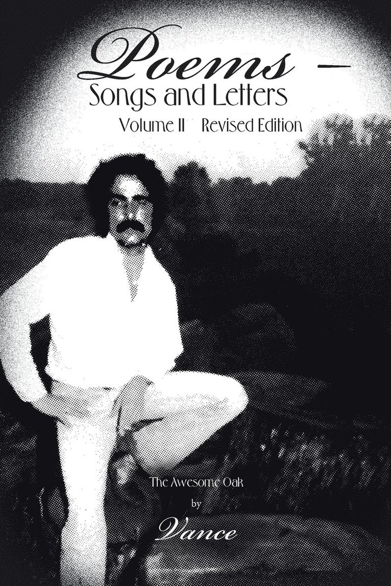 Vance, Vance, - Poems - Songs and Letters, Häftad