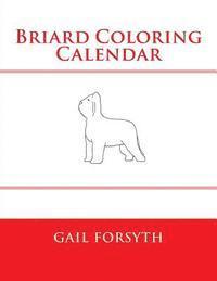 Briard Coloring Calendar 1