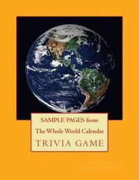 bokomslag SAMPLE PAGES from "The Whole World Calendar Trivia Game"