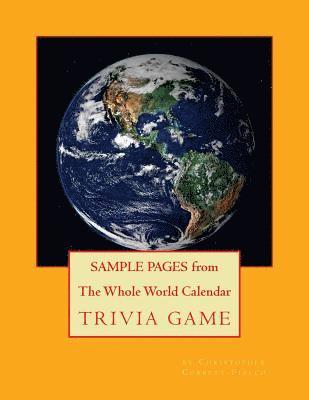 bokomslag SAMPLE PAGES from "The Whole World Calendar Trivia Game"