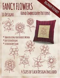 bokomslag Fancy Flowers Hand Embroidery Patterns