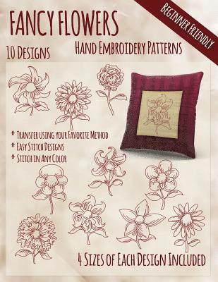 bokomslag Fancy Flowers Hand Embroidery Patterns