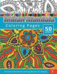 bokomslag Coloring Books for Grown-ups Indian Mandala Coloring Pages