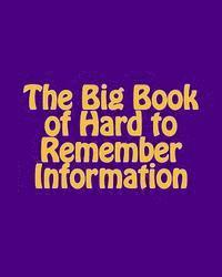 bokomslag The Big Book of Hard to Remember Information: (Keep Me Safe!)