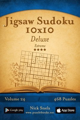 Jigsaw Sudoku 10x10 Deluxe - Extreme - Volume 24 - 468 Logic Puzzles 1