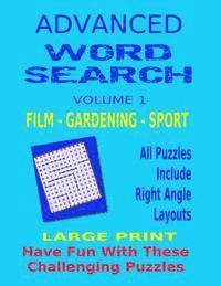 John Dennan - Advanced Word Search Large Print: All Puzzles Include Right Angle Word Layouts, Häftad