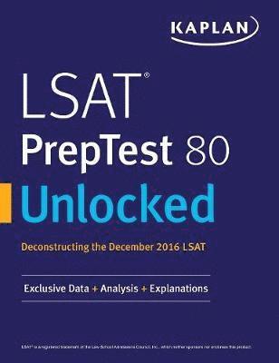 bokomslag LSAT PrepTest 80 Unlocked