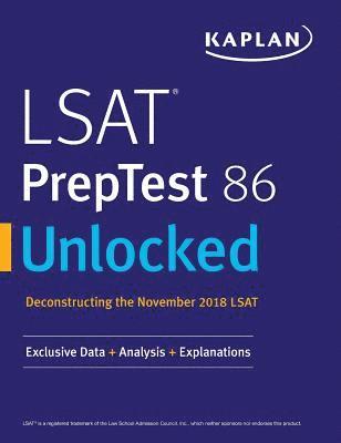 Kaplan Test Prep, Kaplan Test Prep, - LSAT PrepTest 86 Unlocked, Häftad