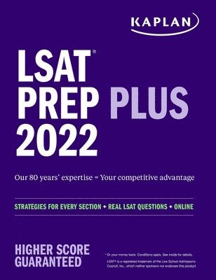 bokomslag Lsat Prep Plus 2022: Strategies For Every Section, Real Lsat Questions, And Online Study Guide