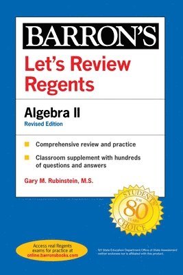 Gary M. Rubenstein M.S., Barron's Educational Series, Gary M. Rubenstein, Gary M Rubenstein - Let's Review Regents: Algebra II Revised Edition, Häftad