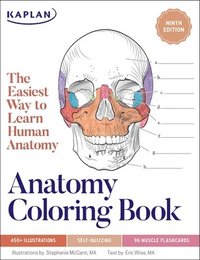 bokomslag Anatomy Coloring Book with 450+ Realistic Medical Illustrations with Quizzes for Each + 96 Perforated Flashcards of Muscle Origin, Insertion, Action, and Innervation