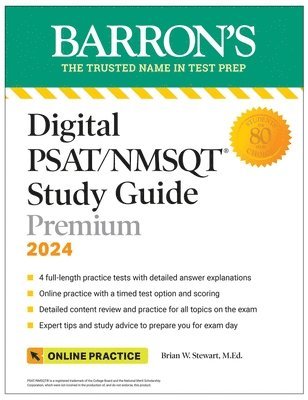 bokomslag Digital PSAT/NMSQT Study Guide Premium, 2024: 4 Practice Tests + Comprehensive Review + Online Practice