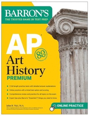 bokomslag AP Art History Premium, Sixth Edition: Prep Book with 5 Practice Tests + Comprehensive Review + Online Practice