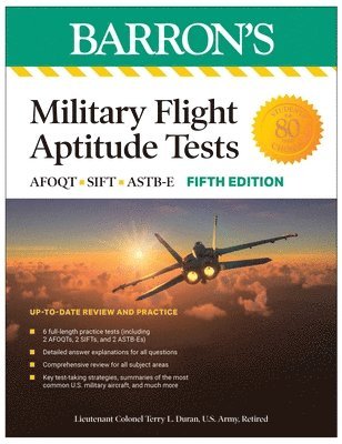 bokomslag Military Flight Aptitude Tests, Fifth Edition: 6 Practice Tests + Comprehensive Review