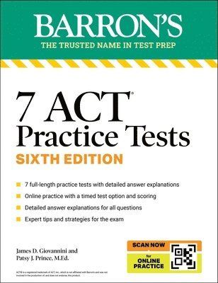 bokomslag 7 ACT Practice Tests, Sixth Edition + Online Practice