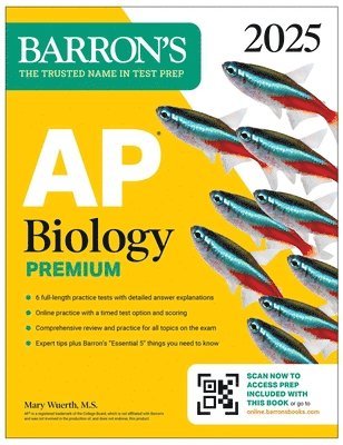 Barron's Educational Series, Mary Wuerth, M.S. Wuerth, Mary - AP Biology Premium, 2025: Prep Book with 6 Practice Tests + Comprehensive Review + Online Practice, Häftad