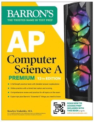 bokomslag AP Computer Science A Premium, 12th Edition: Prep Book with 6 Practice Tests + Comprehensive Review + Online Practice