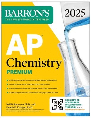 bokomslag AP Chemistry Premium 2025: 6 Practice Tests + Comprehensive Review + Online Practice