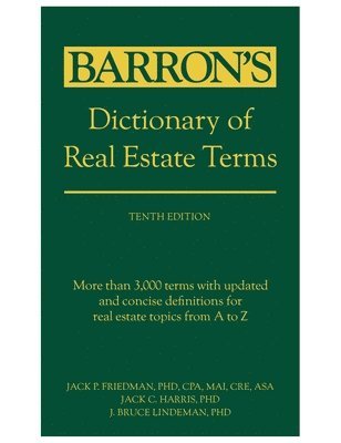 bokomslag Dictionary of Real Estate Terms, Tenth Edition