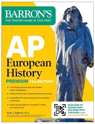 bokomslag AP European History Premium, Fourteenth Edition: Prep Book with 5 Practice Tests + Comprehensive Review + Online Practice (2026)