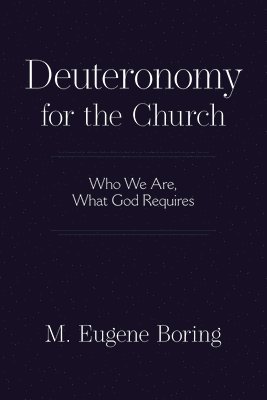 Deuteronomy for the Church 1