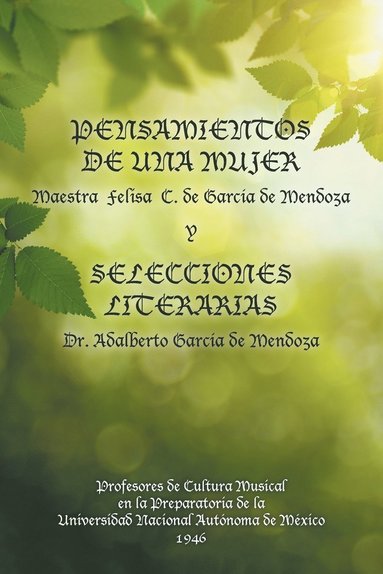 bokomslag Pensamientos de una mujer y selecciones literarias.