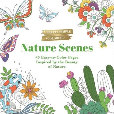 Adams Media - Pretty Simple Coloring: Nature Scenes, Häftad