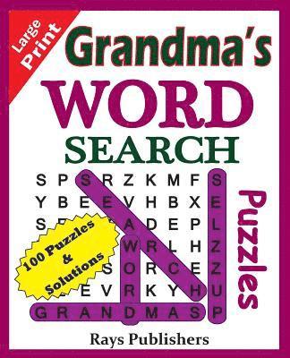 Rays Publishers - Grandma's Word Search Puzzles, Häftad