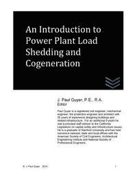 An Introduction to Power Plant Load Shedding and Cogeneration 1