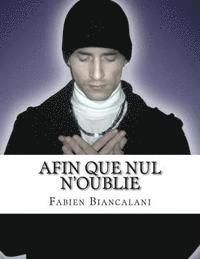 bokomslag Afin que nul n'oublie