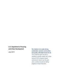 bokomslag FY 2013 Annual Performance Report FY 2015 Annual Performance Plan: U.S. Department of Housing and Urban Development (Color)