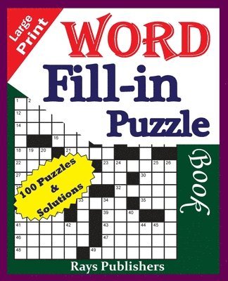 Large Print Word Fill-in Puzzle book 1