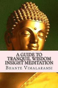 bokomslag A Guide to Tranquil Wisdom Insight Meditation (T.W.I.M.): Attaining Nibbana from the Earliest Buddhist Teachings with 'Mindfulness' of Lovingkindness'