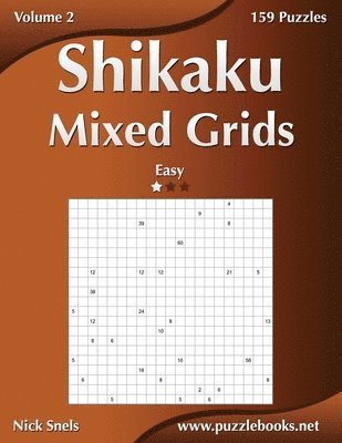 Shikaku Mixed Grids - Easy - Volume 2 - 159 Logic Puzzles 1