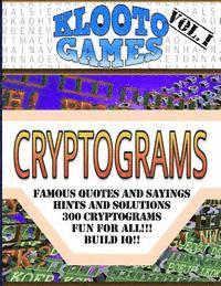 bokomslag KLOOTO Games CRYPTOGRAMS: Volume I