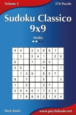 Sudoku Classico 9x9 - Medio - Volume 3 - 276 Puzzle 1