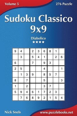 Sudoku Classico 9x9 - Diabolico - Volume 5 - 276 Puzzle 1